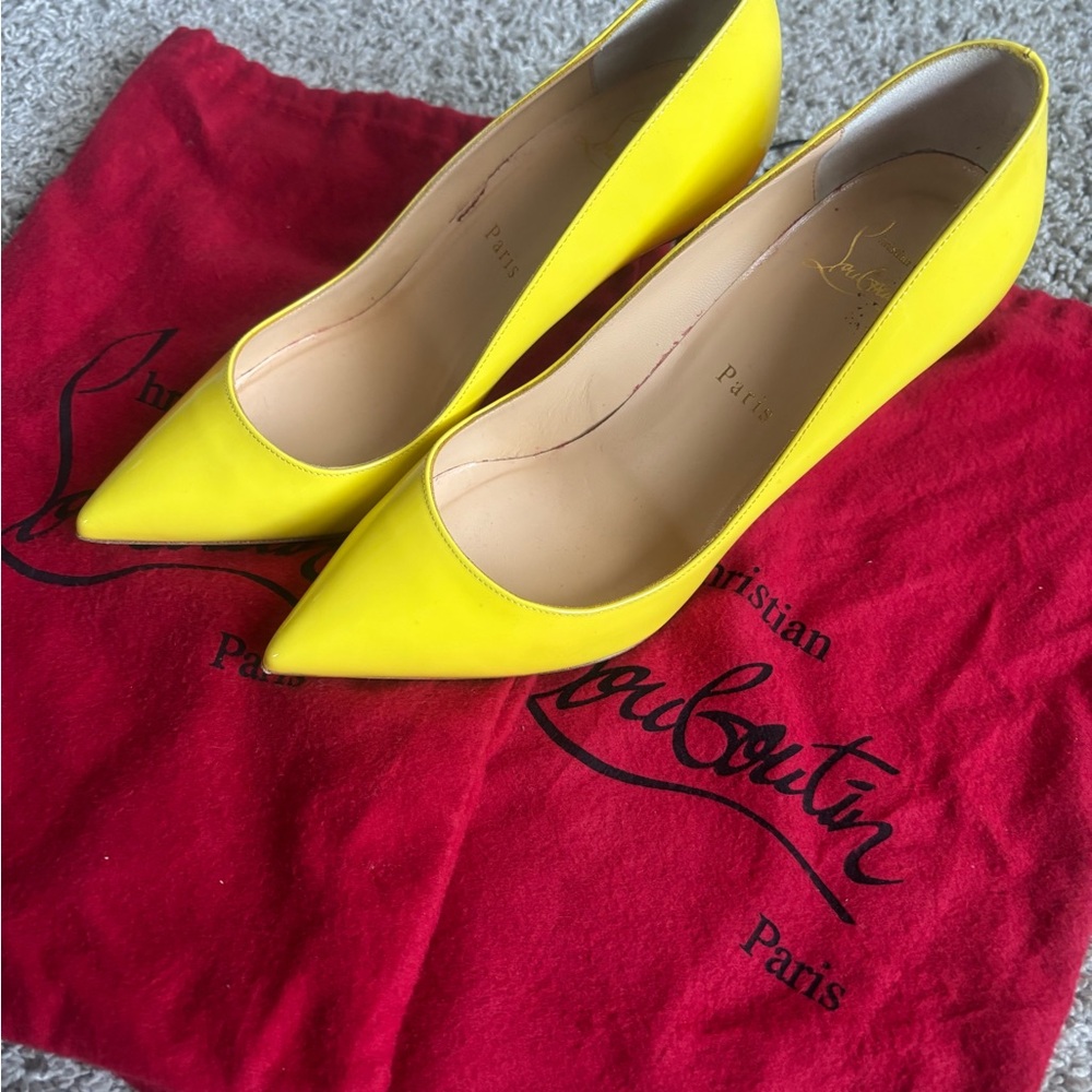 Christian Louboutin Yellow Women's Shoes